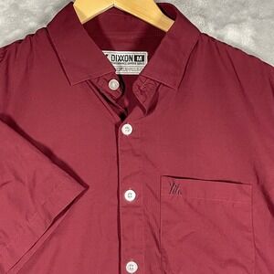 DIXON M Performance Bamboo Series Short Sleeve Button Down Shirt Men's Size M